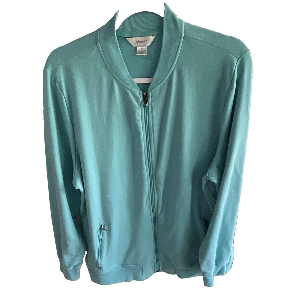 Cj banks women’s Zip- up Jacket with zip-up pockets.